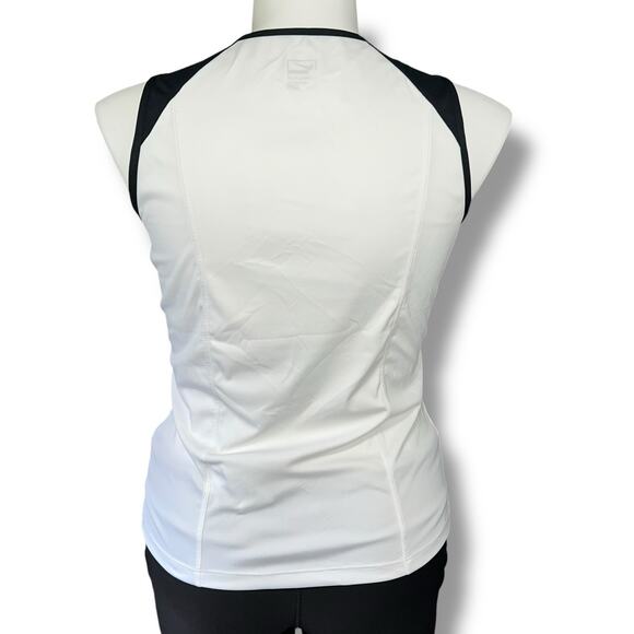 Nike Performance Womens Athletic Tank Top Pullover Sleeveless White Black XL - Picture 4 of 9